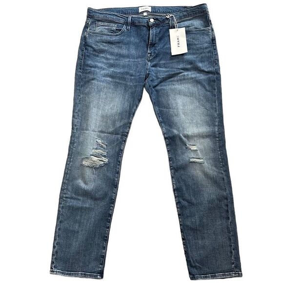 NWT Frame men’s Georgica denim L’homme mid rise slim fit size 38 - Picture 3 of 7